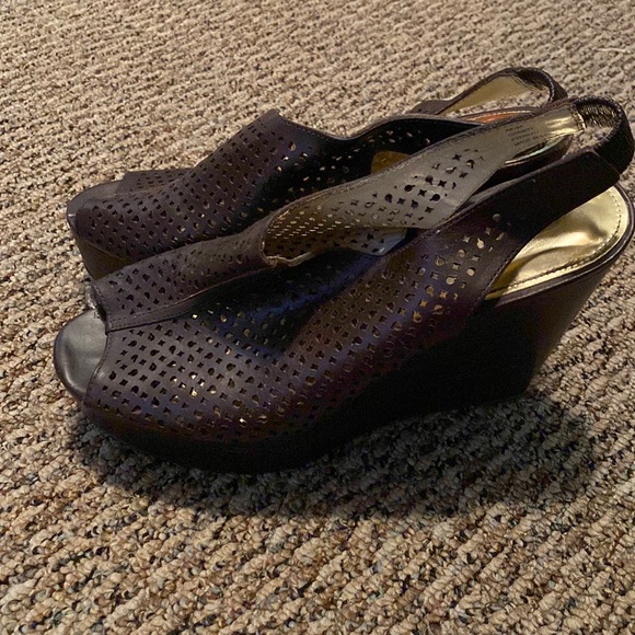 Coach | Shoes | Coach Open Toe Wedges | Poshmark